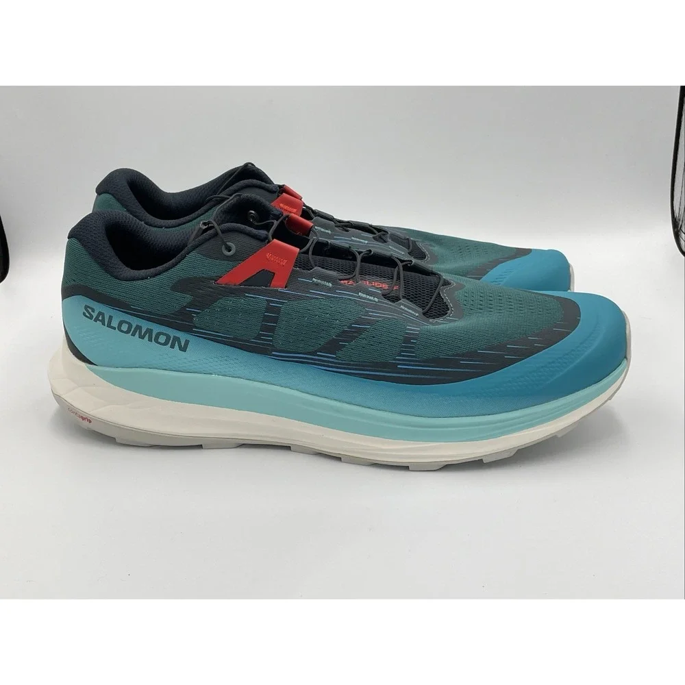 Salomon Ultra Glide 2 Shoes Mens Size 8 Blue Hiking Trail Running Sneakers NEW‎